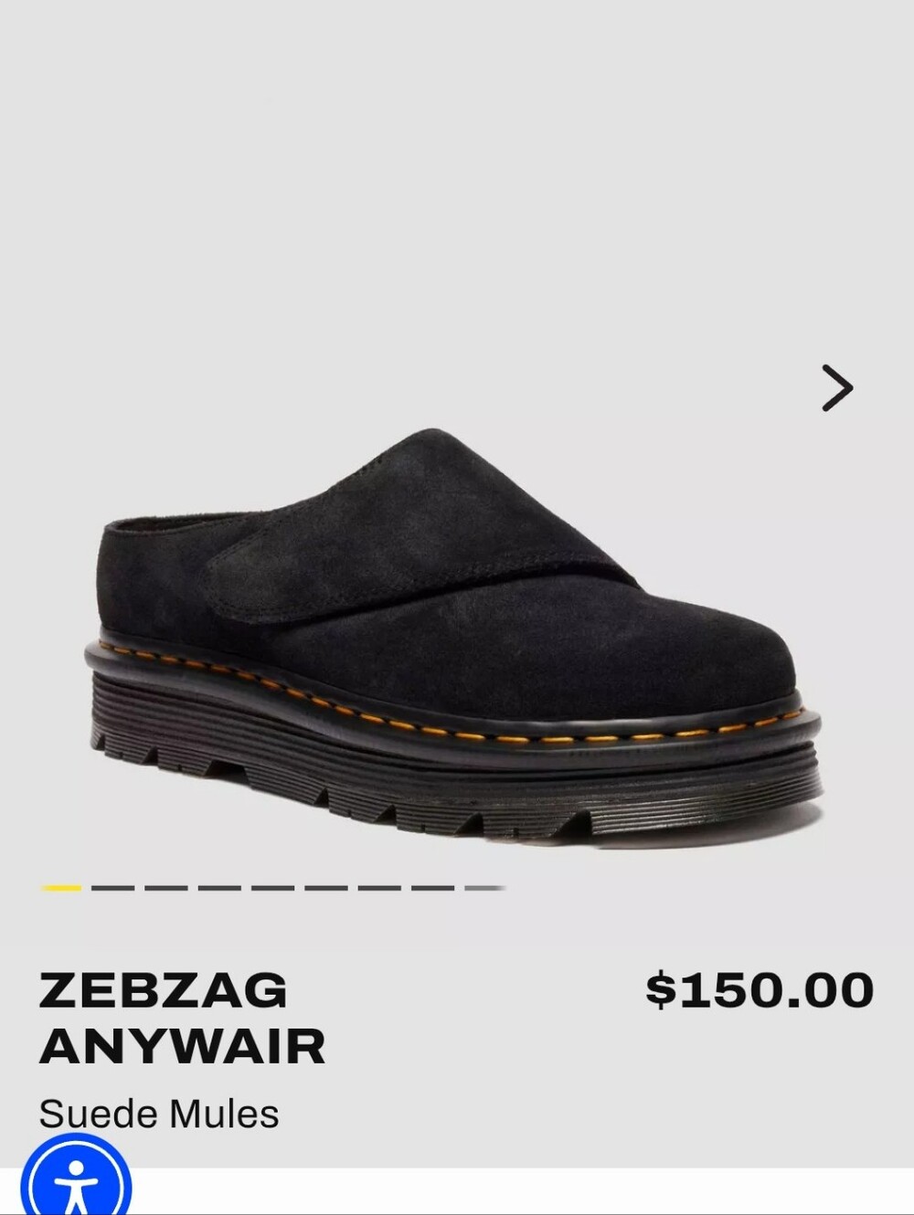 New in box Dr Martens Zebzag Anywair Mules